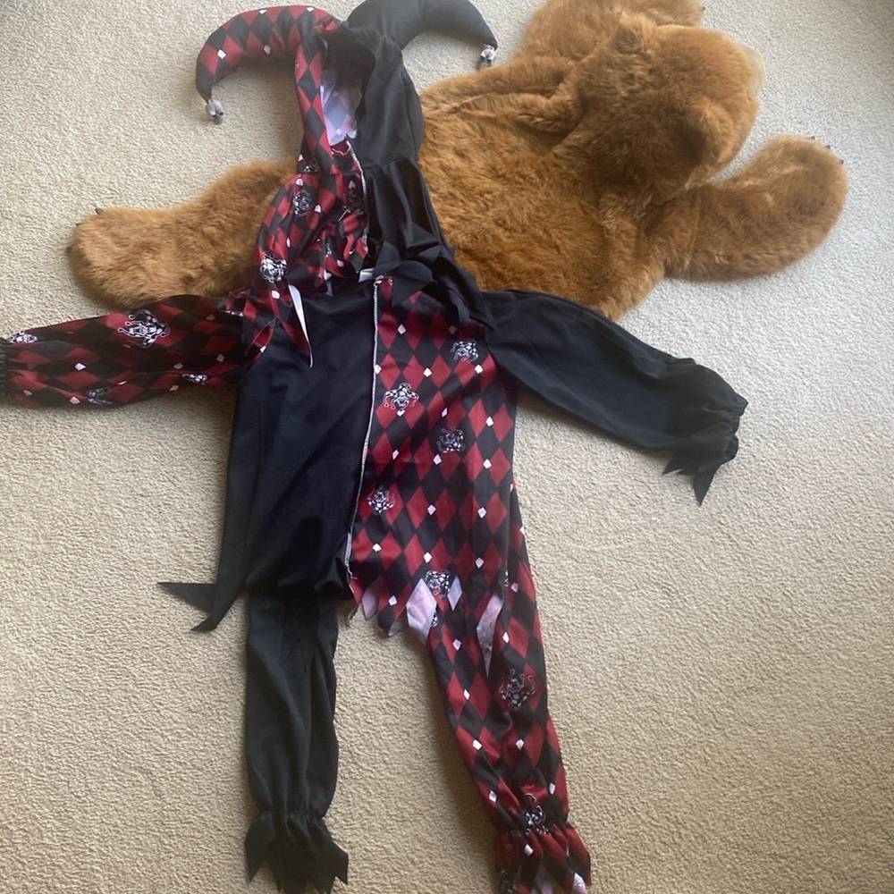 Three Piece Joker Costume in Kids Size L